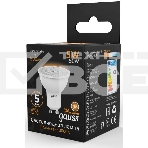Лампа светодиодная Gauss Black 5Вт цок.:GU10 рефлектор 220B 3000K св.свеч.бел.теп. MR16 (упак.:10шт) (101506105), фото5