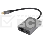 Адаптер TypeC--->RJ45+PD 100Вт, Allum Shell, VCOM <CU4591>, фото2