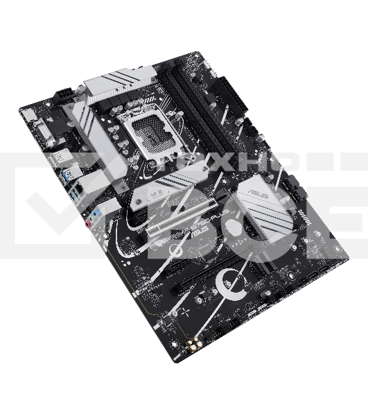 Материнская плата ASUS PRIME B760-PLUS, LGA 1700, Intel B760, 4xDDR5, 4xSATA, 3xM.2, 1xPCIe 4.0 x4, 1xPCIe 5.0 x16, 2xPCIe x1, 1xDP, 1xHDMI, 1xVGA, 2xUSB-A 3.2 Gen 2, 1xUSB-C 3.2 Gen 2x2, 1x 2.5Gb LAN, 3x3.5 мм, 7.1, ATX