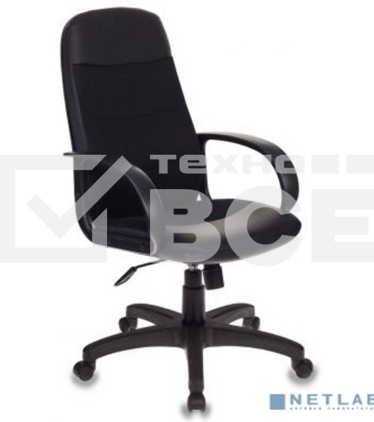 Кресло руководителя Бюрократ CH-808AXSN/LBL+TW-11 черный искусст.кожа/сетка