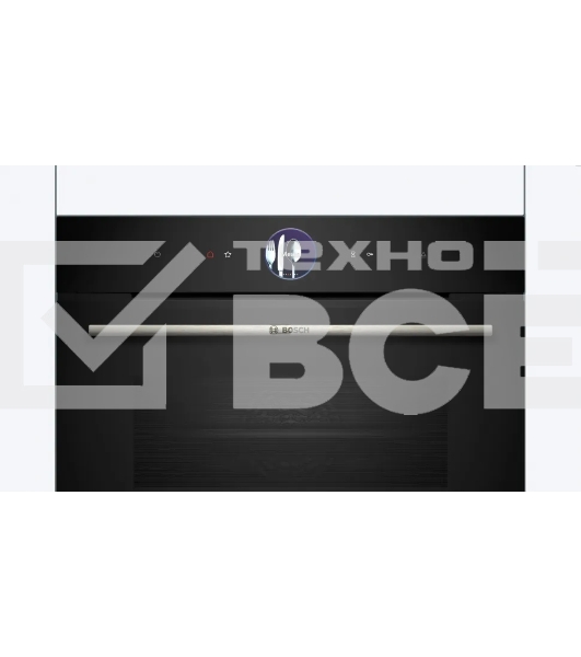 Компактный духовой шкаф-пароварка, черный, 14 режимов + комбинированные режимы, функция приготовление на пару 100%, 4-слойное остекление, 3 цветных текстовых TFT-дисплея 2,5' с сенсорным управлением, ControlRing, функции HomeConnect: удаленная диагностика, контроль и мониторинг, LED-освещение, меню Assist, PerfectBake, термощуп PerfectRoast, самоочистка EcoClean