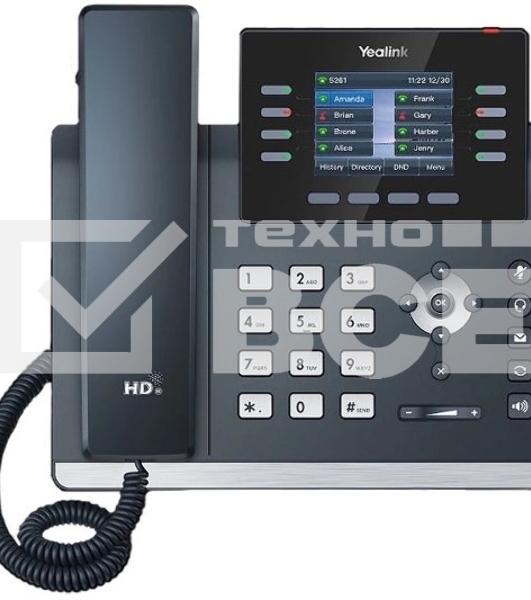 Телефон IP Yealink SIP-T44U черный