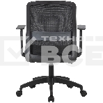 Кресло компьютерное Cactus CS-MC333-BK черный, сиденье черный, сетка/ткань, низк.спин. крестов. пластик, пластик черный, фото9
