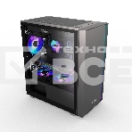 Компьютерный корпус без блока питания PCCOOLER LM300 ARGb BK, Flat Mid Tower, черный, TG, 0.45 SPCC, 1x120мм mATX, mITX 170/330/150мм 2x2.5