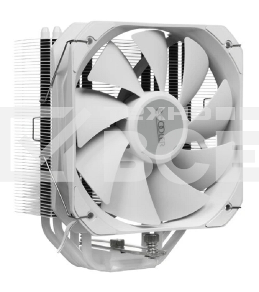 Кулер для процессора PCCooler PALADIN 400 WH (200W, 4-pin PWM, 157mm, Al/Cu, 4x6mm, 1x130mm, 76.85CFM, 29dBA, 1600RPM, S: 1851/1700/1200/115X, AM5/AM4, white)