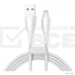 Кабель Rexant USB-A - Lightning для Apple, 2,4А, 1м, в белой нейлоновой оплетке, фото2