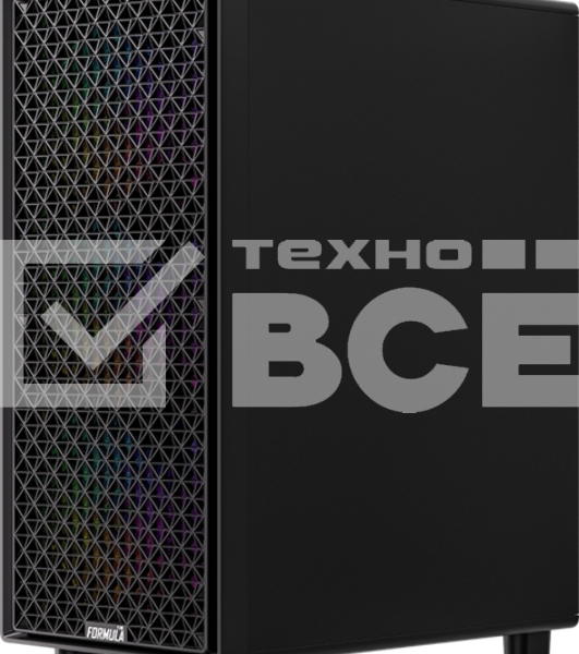 Компьютерный корпус Formula V Line MANA Dynamic Black AR, ATX, TYPE-C*1, USB3.0*2, FRONT 3x120мм ARGB, REAR 1x120мм ARGB