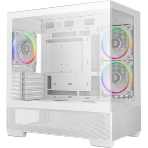 Компьютерный корпус Deepcool CG380 3F WH без БП, боковое окно (панорама), 3x120мм ARGB PWM вентилятора, белый, mATX, фото14