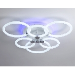 Потолочный светодиодный светильник FA3844/3+3 WH белый 102W 3000K-6400K+RGB D670*115 (ПДУ РАДИО 2.4G), фото3