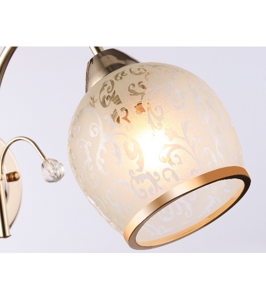 Светильник Ambrella light TR3195 GD/CL/FR золото/прозрачный/белый матовый E27 max 40W 190*110*290