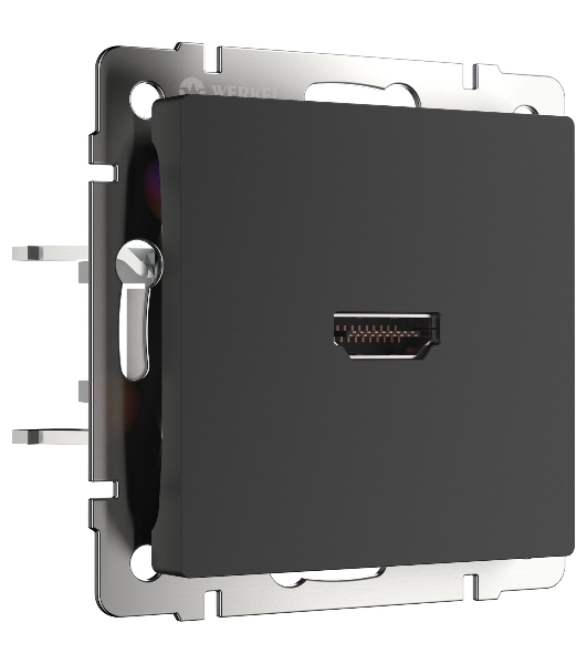 Розетка HDMI (черный матовый)