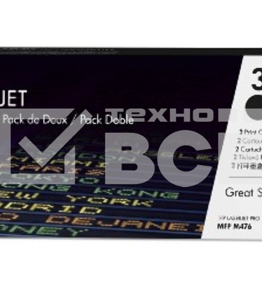 Картридж лазерный двойная упаковка Hewlett-Packard HP 312A CF380XD черный для LaserJet Pro M476dn, M476dw, M476nw 4400 стр.