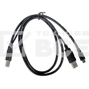 Кабель Gembird/Cablexpert CCP-USB22-AM5P-3 USB 2.0 Pro Кабель , 2xAM/miniBM 5P, 0.9м, экран, черный 
