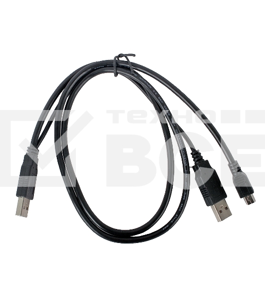 Кабель Gembird/Cablexpert CCP-USB22-AM5P-3 USB 2.0 Pro Кабель , 2xAM/miniBM 5P, 0.9м, экран, черный 