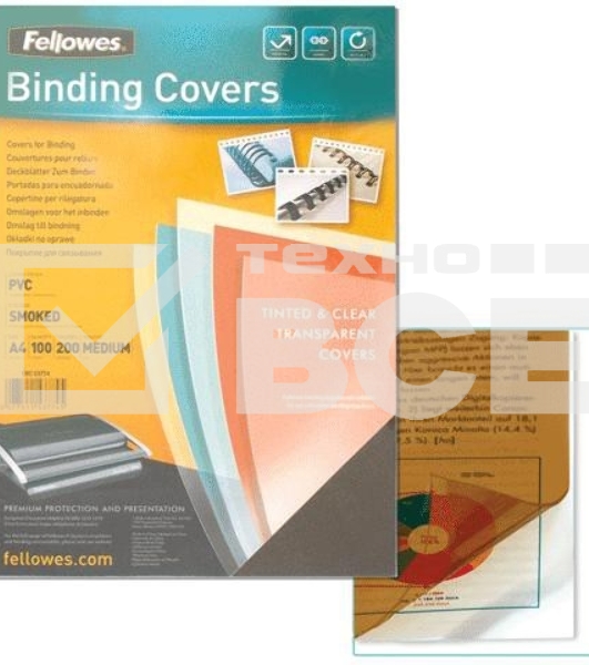 Обложка для переплета Fellowes Lamirel LA-7868401 A4 дымчатые 200мкм (100шт)