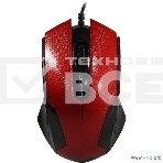 Мышь проводная Qumo Office M14 красный, 1000 dpi, USB, кнопки - 3, фото2