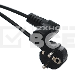 Кабель компьютер - розетка угловой 220V <1.8м> (Европейский стандарт) <TP021DA-1.8-BK>, фото 1