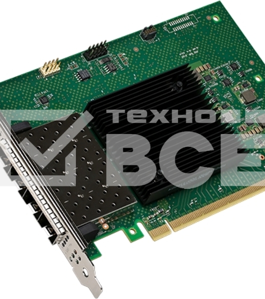 Сетевая карта Intel E810-XXVDA4, 4xSFP28 ports, 25GbE, PCI-E x16 gen3/gen4, iWARP/RoCEv2, IEEE 1588 PTP, ADQ, iSCSI, NFS, VMDq. PCI-SIG* SR-IOV Capable
