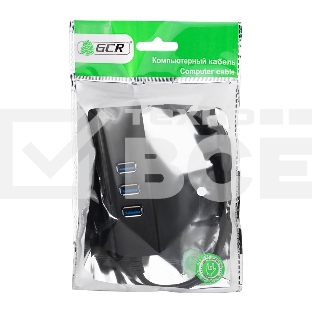 Cетевой адаптер Greenconnect USB 3.1 Тип C M -> Ethernet RJ-45 F Lan Card + USB 2.0-хаб на 3 порта (GCR-UC2CL01)