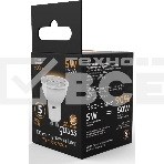 Лампа светодиодная Gauss Black 5Вт цок.:GU10 рефлектор 220B 3000K св.свеч.бел.теп. MR16 (упак.:10шт) (101506105), фото6