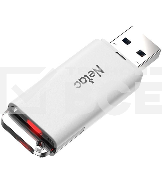 Флеш диск Netac 512Gb U185 NT03U185N-512G-30WH USB3.0 белый