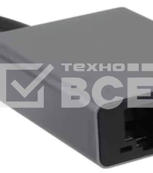 Адаптер TypeC--->RJ45+PD 100Вт, Allum Shell, VCOM <CU4591>