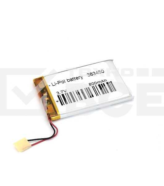 Аккумулятор Li-Pol (батарея) 3.8*34*50мм 2pin 3.7V/800mAh