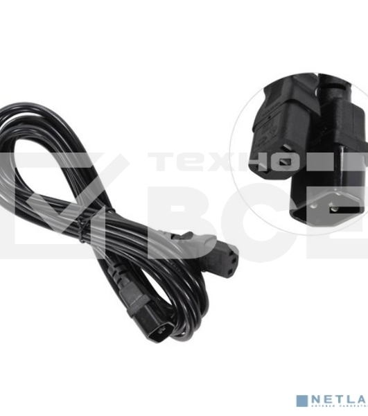 Кабель монитор-компьютер (UPS->уст-во) ExeGate Power EC-5P (С13->С14) VDE-250V-3*0,5-CU, 6A, 5м
