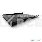 Полка стационарная Hyperline TSH3L-650-RAL9004 (TSH3L-650-RAL9005) глубина 650 мм, с боковым креплением, нагрузка до 20 кг, для шкафов серии TTB, TTR, TTC2, 485х650мм (ШхГ), цвет черный, фото2