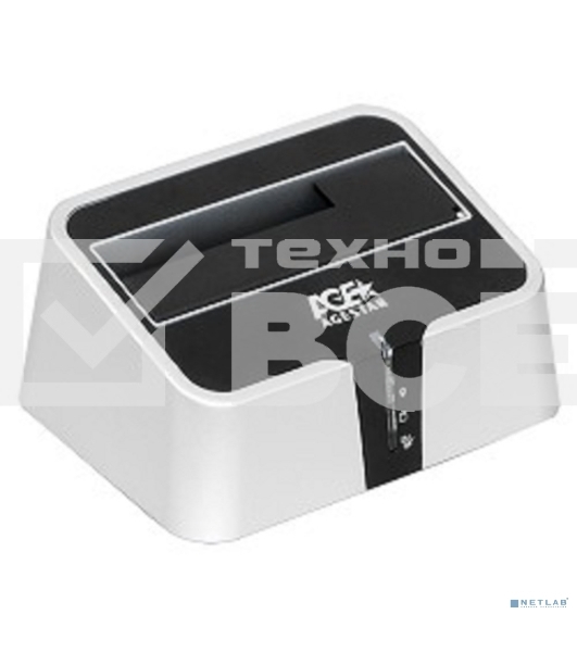 Док-станция для HDD AgeStar 3CBT2 SATA II пластик серебристый 1
