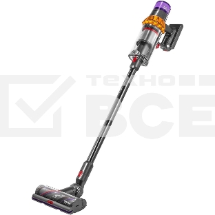 Пылесос вертикальный Dyson V15 Detect Absolute (SV47) желтый/никель, питание от аккумулятора, 220 Вт, уборка сухая, пылесборник 0.76 л, работа от АКБ max - 60 мин