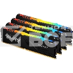 Оперативная память Kingston Fury Beast, DDR4, 64GB (4x16GB), 2666MHz, CL16, с радиатором, RGB, чёрный, фото3