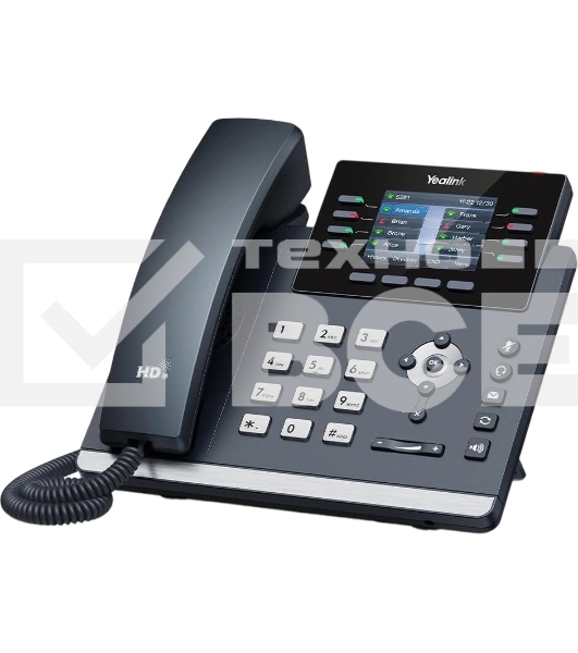 IP-телефон YEALINK SIP-T44W, 12 аккаунтов, 2 порта USB, Wi-Fi, цветной экран 2.8