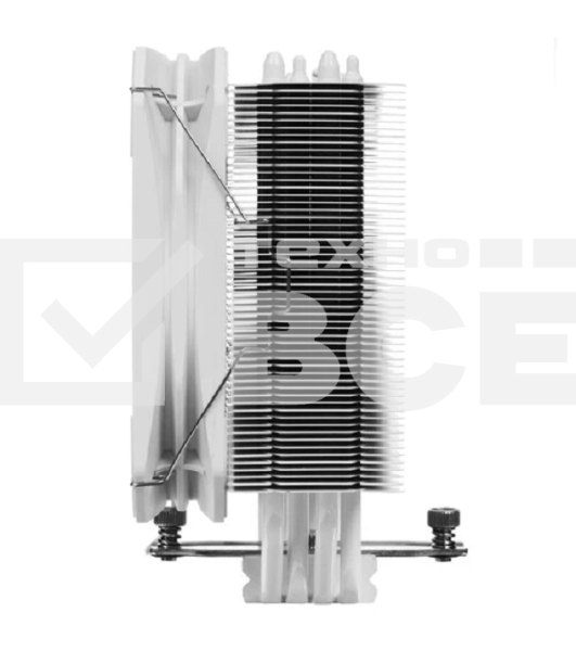 Кулер для процессора PCCooler PALADIN 400 WH (200W, 4-pin PWM, 157mm, Al/Cu, 4x6mm, 1x130mm, 76.85CFM, 29dBA, 1600RPM, S: 1851/1700/1200/115X, AM5/AM4, white)