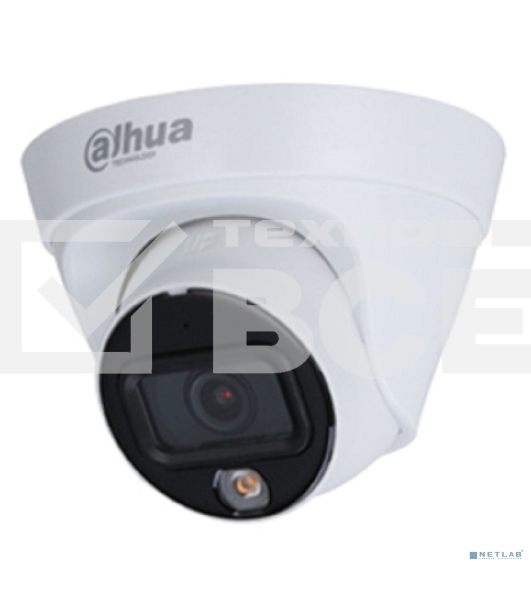 Уличная турельная IP-видеокамера DAHUA DH-IPC-HDW1439TP-A-LED-0280B-S4 Full-color 4Мп, 1/3” CMOS, объектив 2.8мм, LED-подсветка до 30м, IP67, корпус: металл