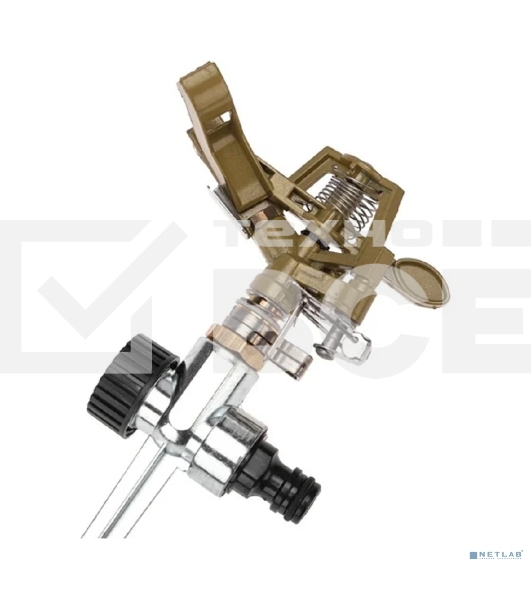 Разбрызгиватель латунный, импульсный, с регулировкой угла горизонта распыления до 26 м Четыре Сезона