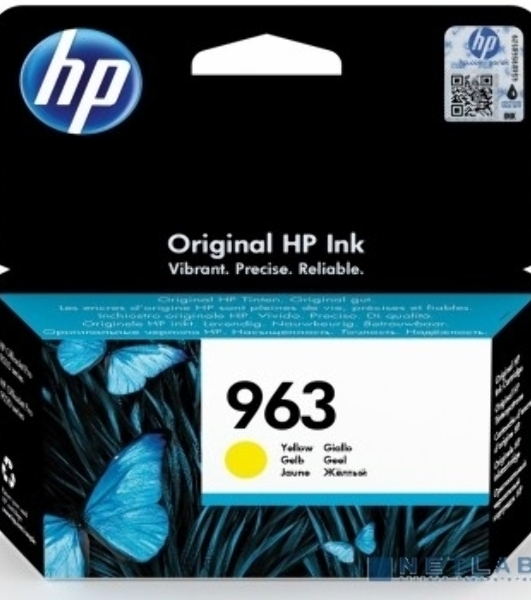 Картридж струйный HP 963 3JA25AE желтый (700 стр) для HP OfficeJet Pro 901x/902x