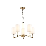 Люстра Ambrella light LH56051/5 BS/FR латунь/белый матовый E14*5 max 40W D590*950, фото9