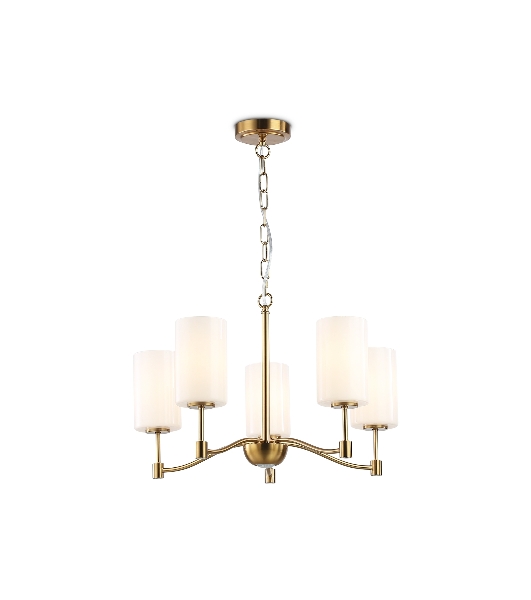 Люстра Ambrella light LH56051/5 BS/FR латунь/белый матовый E14*5 max 40W D590*950
