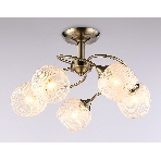 Светильник Ambrella light TR3199/5 SB/CL/FR бронза/прозрачный/белый матовый E27/5 max 40W D600*485, фото9