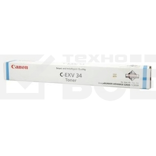 Картридж лазерный Canon C-EXV34C голубой (16000 стр.) для Canon iR C9060/C9065/C9070