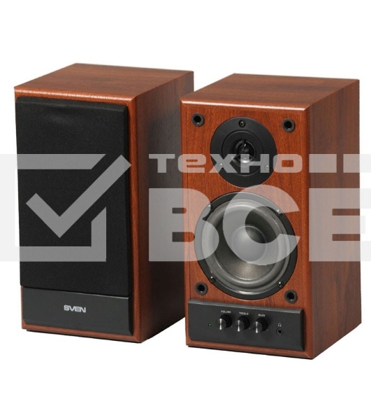 Колонки Sven SPS-702 2.0 коричневый/орех 40Вт
