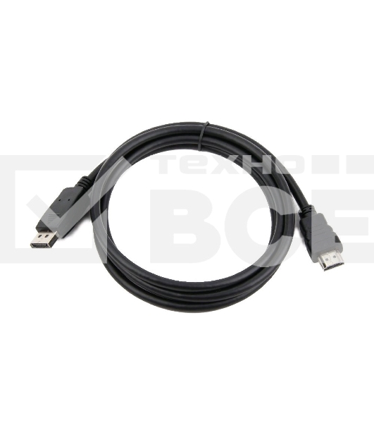 Кабель DisplayPort-HDMI Gembird/Cablexpert 1м, 20M/19M, черный, экран, пакет(CC-DP-HDMI-1M)