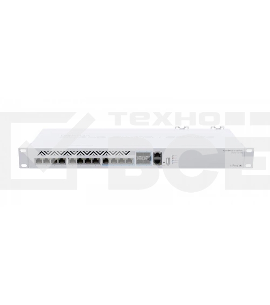 Mikrotik CRS312-4C+8XG-RM Cloud Router Switch 8х 1G/2.5G/5G/10G RJ45, 4х 10G RJ45/SFP+ with RouterOS L5, 1U rackmount enclosure