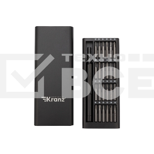 Набор отверток для точных работ KRANZ RA-03, 25 предметов