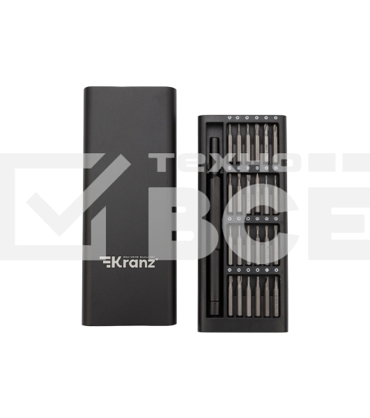 Набор отверток для точных работ KRANZ RA-03, 25 предметов