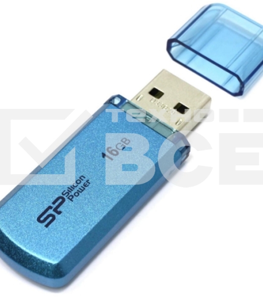 Флеш диск Silicon Power 16Gb Helios 101 SP016GBUF2101V1B USB2.0 синий