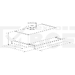 Вытяжка встраиваемая LEX HUBBLE G 600 BLACK  570м3/час LED лампы, фото6