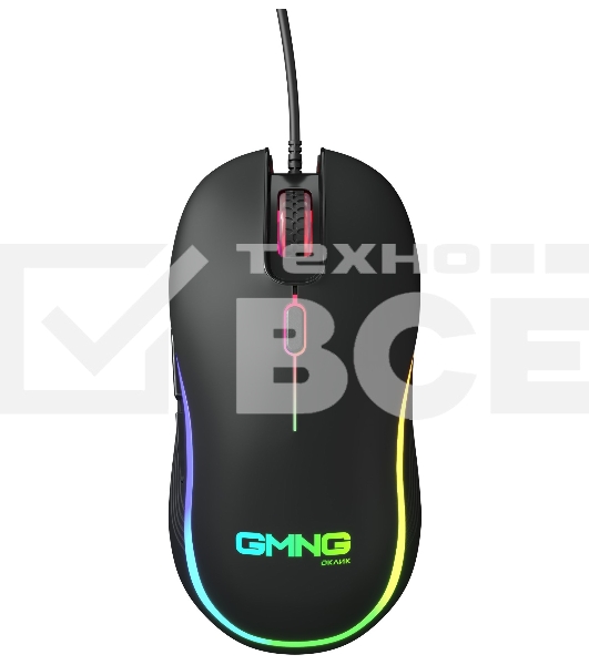 Мышь проводная Oklick GMNG 723GM черный, 3200 dpi, USB, кнопки - 6