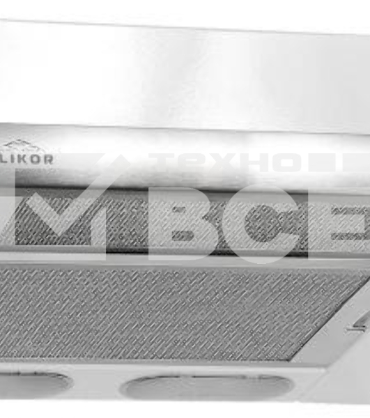 Вытяжка встраиваемая Elikor Интегра 45П-400-В2Л белый/нержавеющая сталь управление: кнопочное (1 мотор)